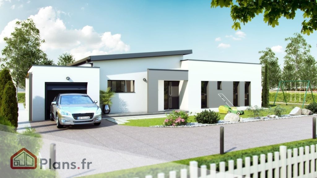 Crescendo -Maison contemporaine de plain-pied