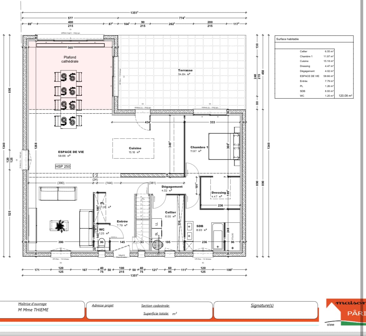 Bonjour à tous, 
 J'aimerais avoir votre avis sur le plan de notre futur maison 